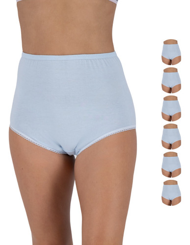 Pantaleta Completa Divina Calzon Mujer Tallas Curvy 6 Piezas