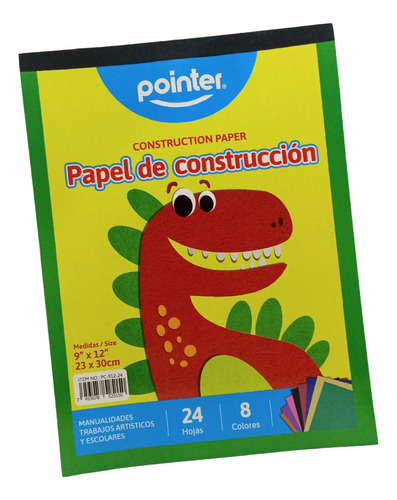 Block Cartulina Papel Construcción Pointer 24 Hojas