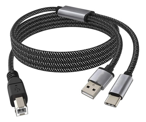 Cable Impresora Usb Pie Ft Midi Para Instrumento Musica