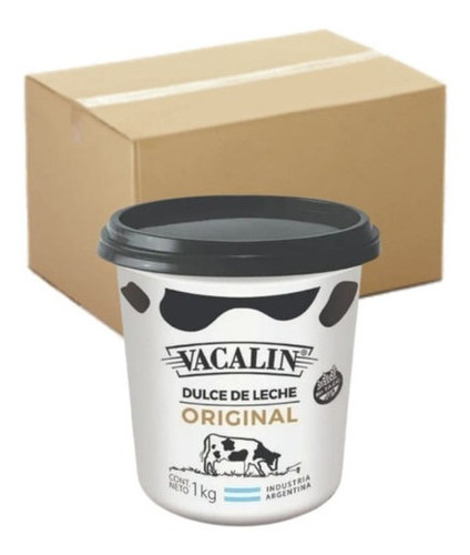 Dulce De Leche Vacalin Familiar 6x1kg - Cotillón Waf