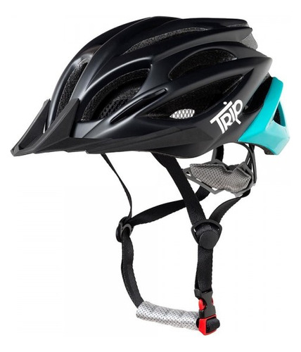 Casco Trip Mtb Delirium Black Turquesa| M