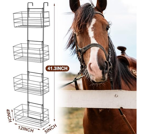 Mini Cesta Para Caballos Estante Para Sala De Aseo Ahorro De