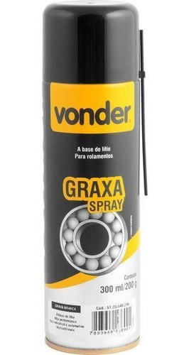Graxa Branca Spray 300 Ml Vonder Preço Promocional.