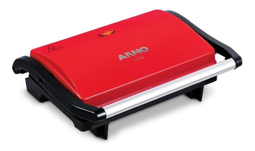 Grill Compact Uno Anti Aderentes Vermelho 127V - Arno