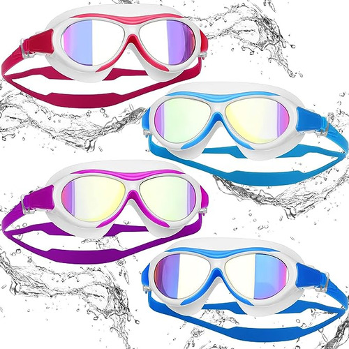 4 Pares Gafas Natacion Para Niños Polarizadas Antiniebla Com