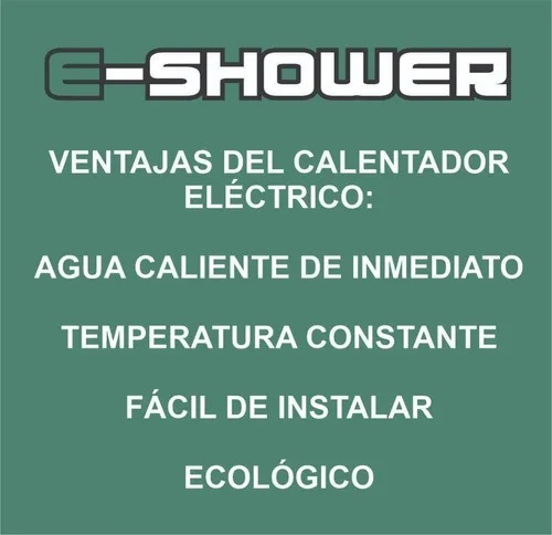 Imagen 5 de 10 de Calefon Electrico Ducha Caliente Duchador Tanque Moderno