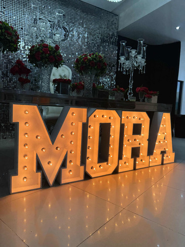 Alquiler Letras Luminosas Eventos Fiestas 15 Años Boda Deco