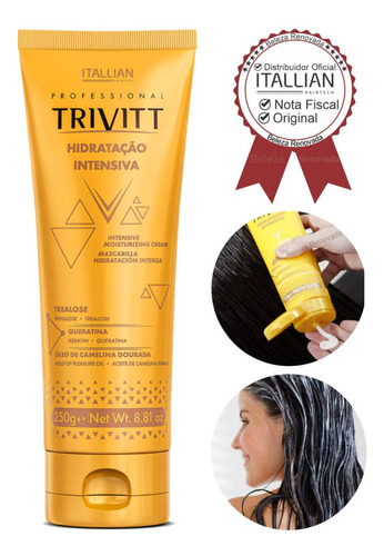 Hidratação Intensiva Trivitt  250g Original Itallian