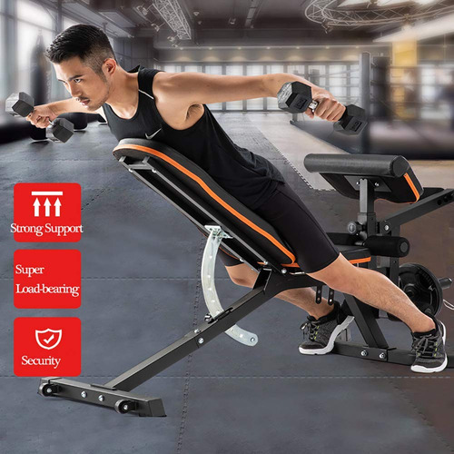 Gensdh Banco De Pesas Plegable Con Mancuernas Para Gimnasio