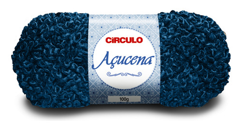 Fio Lã Açucena Circulo 100g - 1 Unidade Cor 2770 Azul Classico