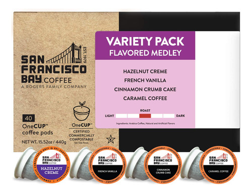 San Francisco Bay Coffee Onecup - Paquete Variado De 40 Cá.