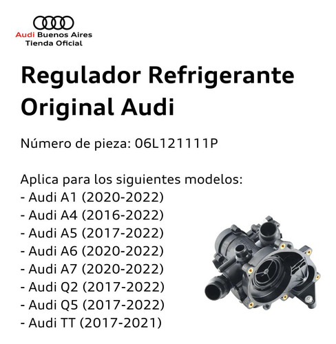 Imagen 2 de 7 de Regulador De Refrigerante Original Audi A4