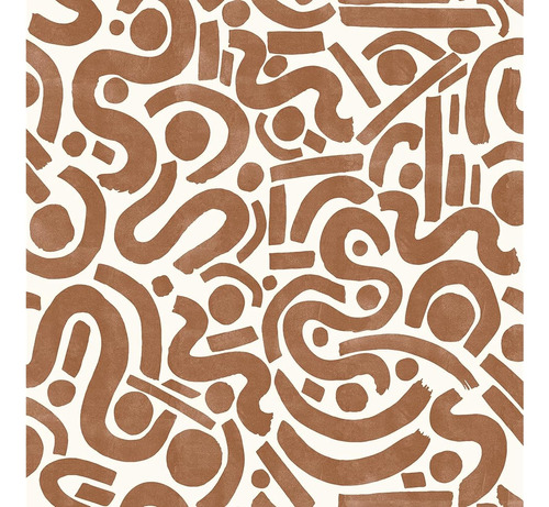 Terracota Edie Geometric Peel And Stick Wallpaper