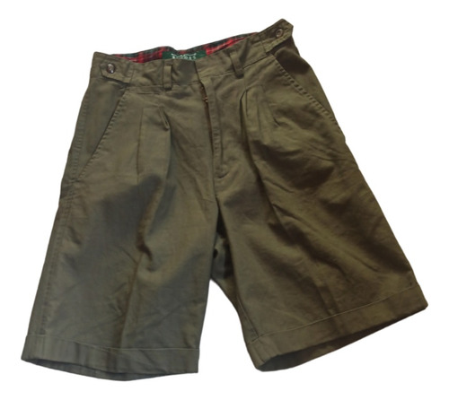 Bermuda Short Hombre Gabardina Casual Caballero Talla Chica