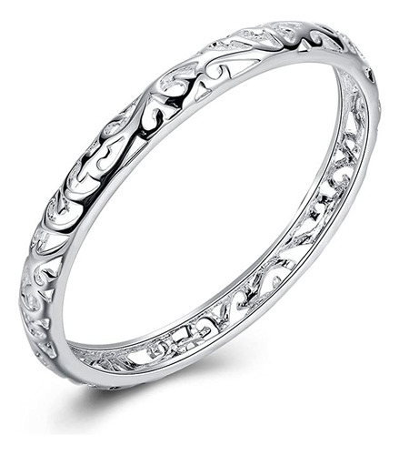 Brazalete De Plata De Ley 925 De Puño Abierto, Joyería De.