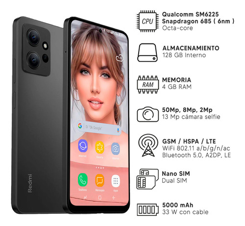Xiaomi Redmi Note 12 Nuevos 4/128 Gb 4g Originales Dimm