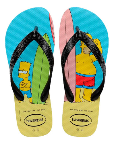 Ojotas Havaianas Hombre Simpsons Bart Homero