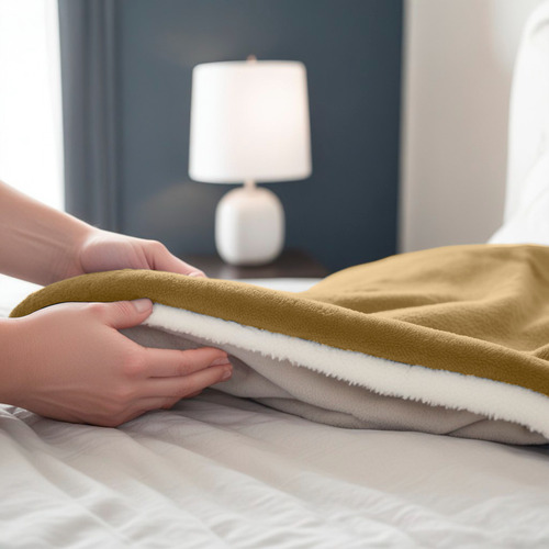 Coberdrom Dupla Face Soft E Sherpa Solteiro - Caramelo