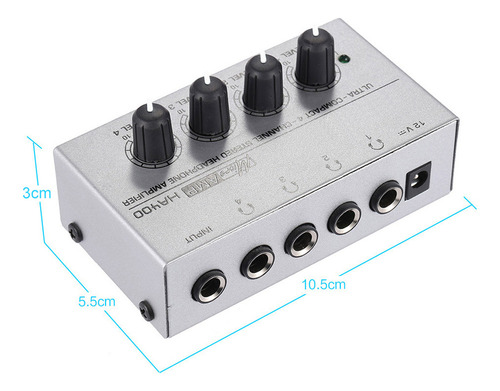 Amplificador De Audio Con Adaptador Power Channels Audio 4