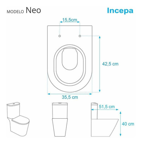 Funda de jarrón de poliéster Neo White para lavabo Incepa de 6 lpf