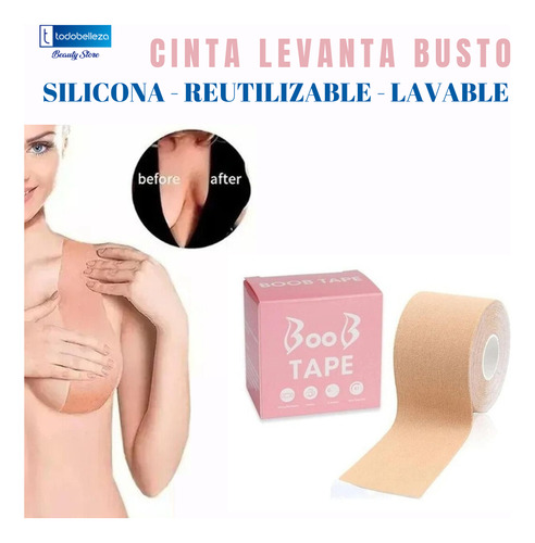 Boob Tape - Cinta Levanta Busto - 5 Metros - Nude