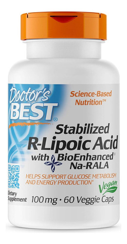 Ácido R-lipoico 100 Mg Doctor's Best 60 Veggie Caps