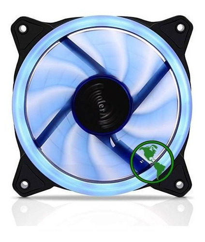 Ventilador Pack 4 Cooler Luz Led 12cm Gamer Gabinete Uncolor