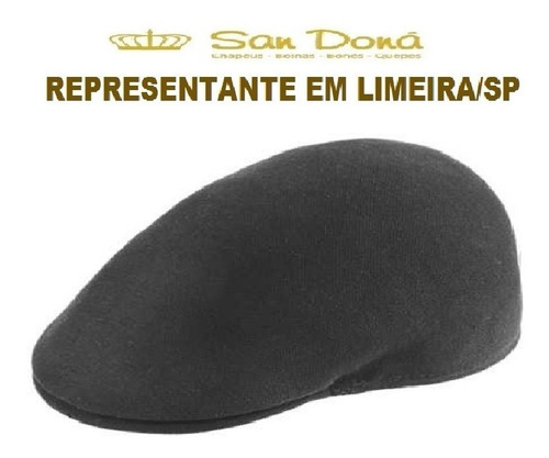 Boina Liverpool Crioulo Malha Piquet Preto 1ª Linha San Dona