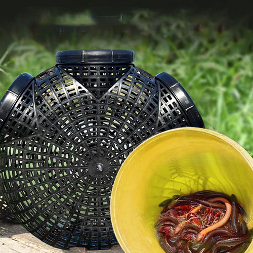 Cangrejo Catching Net Accesorios De Pesca Canasta 5 Agujeros