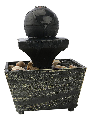 Mz Mesa Feng Shui Meditación Cascada Fuente De Luz Led Para