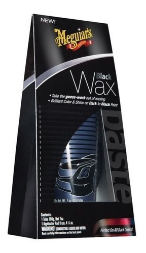 Cera Black Wax Meguiars Carros Pretos Escuras Pasta 198g