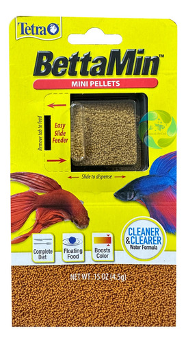 Tetra Bettamin 4,5gr Mini Gránulos Comida Peces Betta Beta