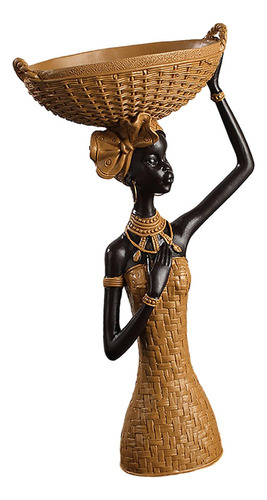 Estatuilla De Mujer Africana, Escultura De Mesa Estilo E