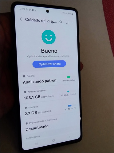 Celular Samsung Galaxy A72 128gb + 6gb Ram Liberado Blanco Blanco (Usado)