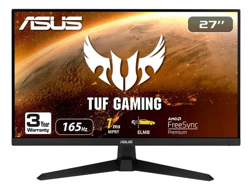 Monitor Asus Tuf Gaming Vg277q1a, 1920x1080, 165 Hz, 27