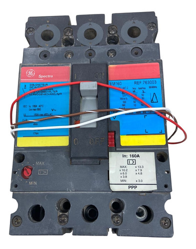Em160 763003 Interruptor De Circuito 3p 160a Amp 480v-ac (Usado)