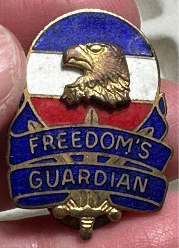 Pin Vintage Us Army Eagle Freedom's Guardian Solapa Pin