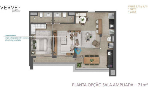 Imagem 27 de 30 de Apartamento À Venda, 71 M² Por R$ 1.182.680,00 - Pinheiros - São Paulo/sp - Ap2515