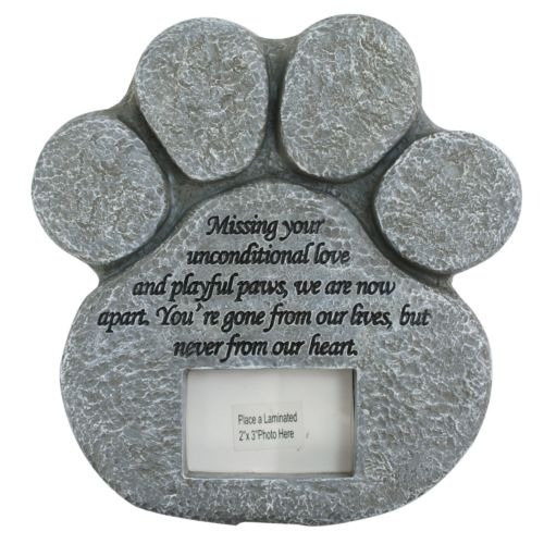 Forma De Pawprint Momorial Piedra Para La Pérdida Del Animal