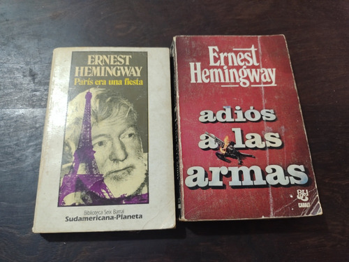 Lote X 2 Libros Usados De Ernest Hemingway. Olivos. 