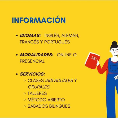 Imagen 2 de 4 de Clases De Inglés Alemán Francés Portugués