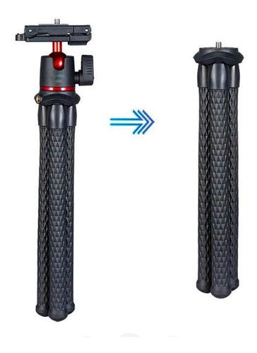 Tripode Flexible Con Soporte Celular Y Rosca 1/4 Cam/cel