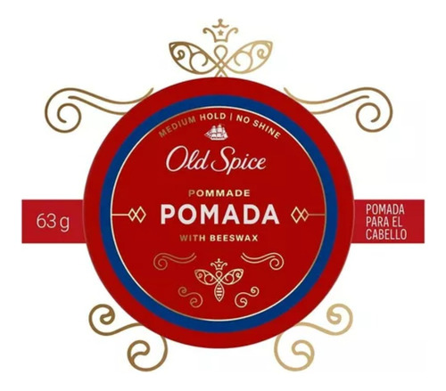 Pomada Old Spice Fijacion Media Acabado Sin Brillo 63 G