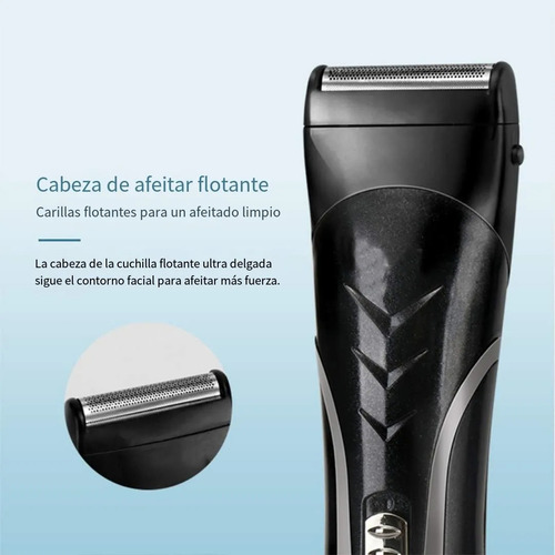 Rasuradora Maquina Afeitadora De Barba Y Cabello Kaiwei C555 Negro