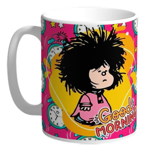 Taza De Cerámica Mafalda Good Mornin