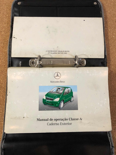 Manual Proprietário Mercedes Benz Classe A A160 A190 Kit (Usado)