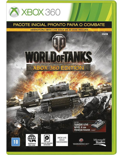 World Of Tanks Xbox 360 Midia Física Seminovo