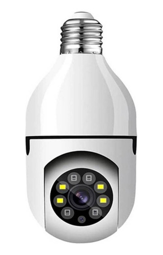  Foco Cámara Led Espía 360 De Seguridad Wifi En Vivo