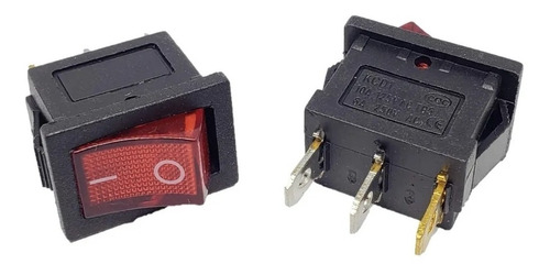 Imagen 1 de 2 de Tecla Rocker Switch Boton 2 Pines Encendido Apagado