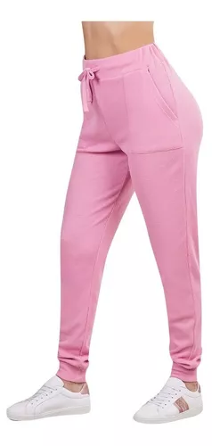 Jogger Para Mujer Con Bolsas Color Rosa 907-88